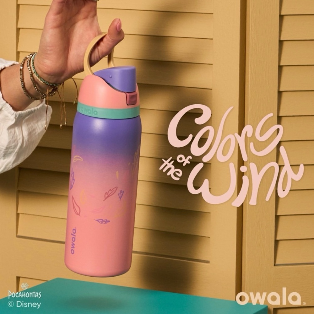 New Never Used Owala Disney Pocahontas Colors of the Wind 32 oz Limited Edition